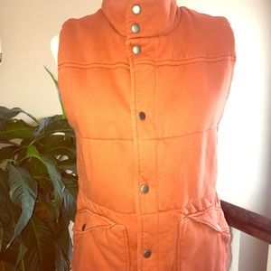 Burnt orange J Crew vest